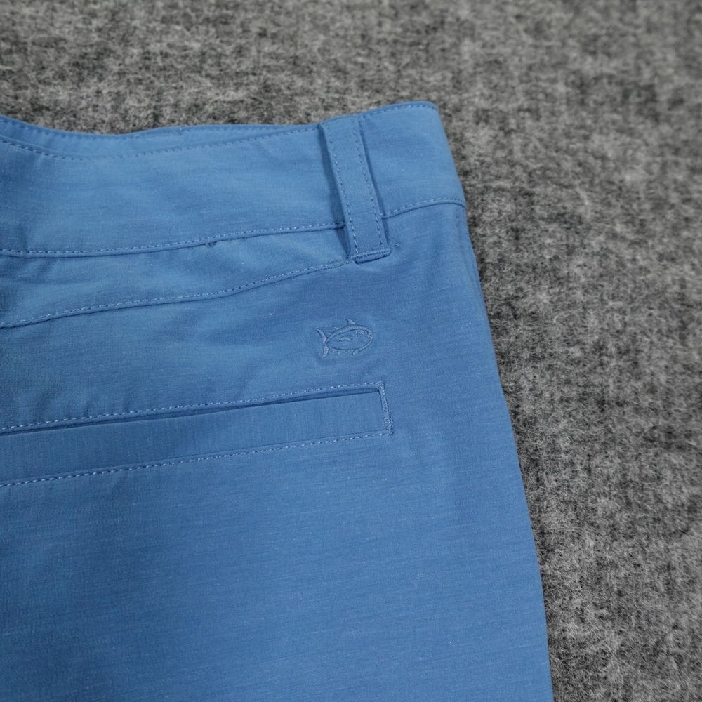 Southern Tide Shorts Boys 14 Blue Heathered T3‎ Gulf Stretch Golf Performance - Picture 5 of 11